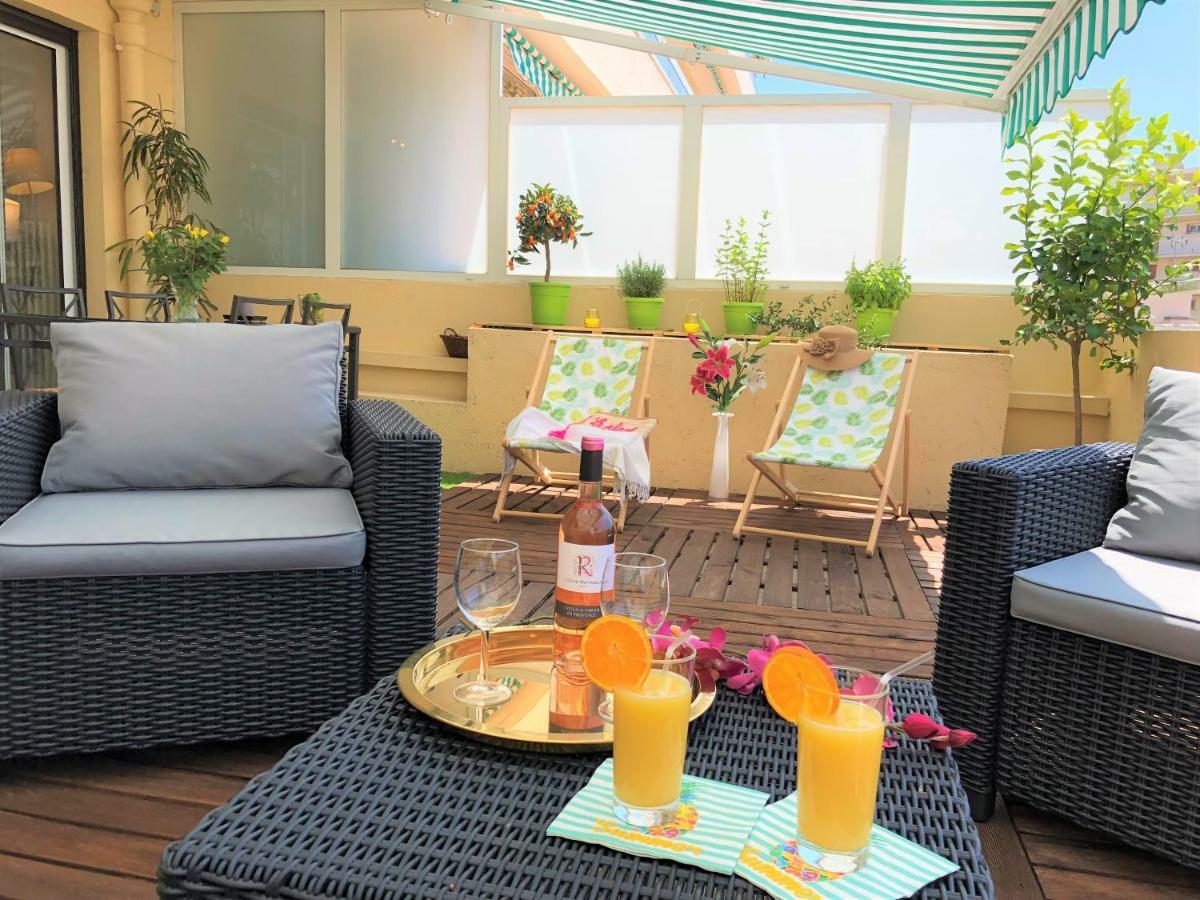 Appartement Cosy Calme Central-Terrasse Proche Palais كان المظهر الخارجي الصورة