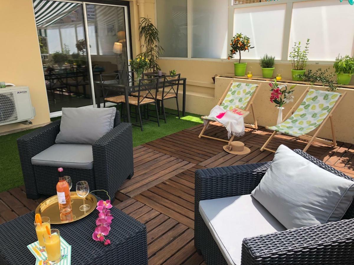 Appartement Cosy Calme Central-Terrasse Proche Palais كان المظهر الخارجي الصورة